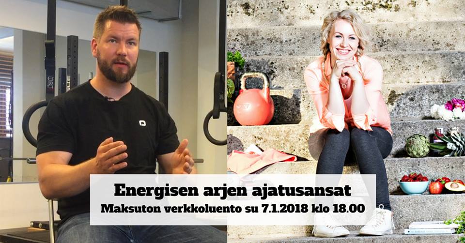 Energisen arjen ajatusansat -webinaari tulossa sunnuntaina 7.1.2018